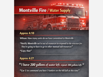 Fireground Audio Raises Questions About Mutual Aid Response Between Montville and Norwich
